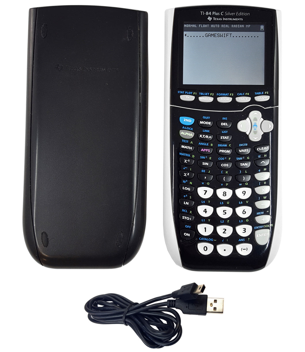 Texas Instruments TI-84 Plus C Silver Edition Graphing Calculator - Black