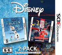 Load image into Gallery viewer, Disney Frozen Olaf&#39;s Quest &amp; Big Hero 6 (2-Pack) - Nintendo 3DS [CARTRIDGE ONLY]
