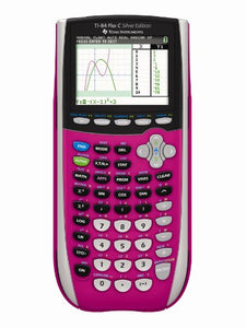 Texas Instruments TI-84 Plus C Silver Edition Graphing Calculator, Pink