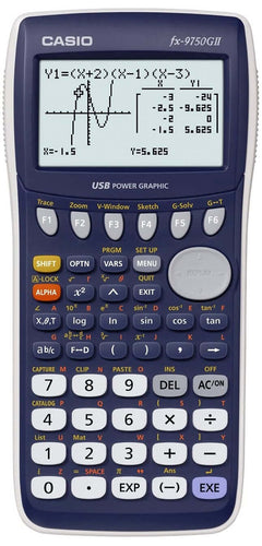 Casio FX-9750GII Graphing Calculator - Blue, Refurbished