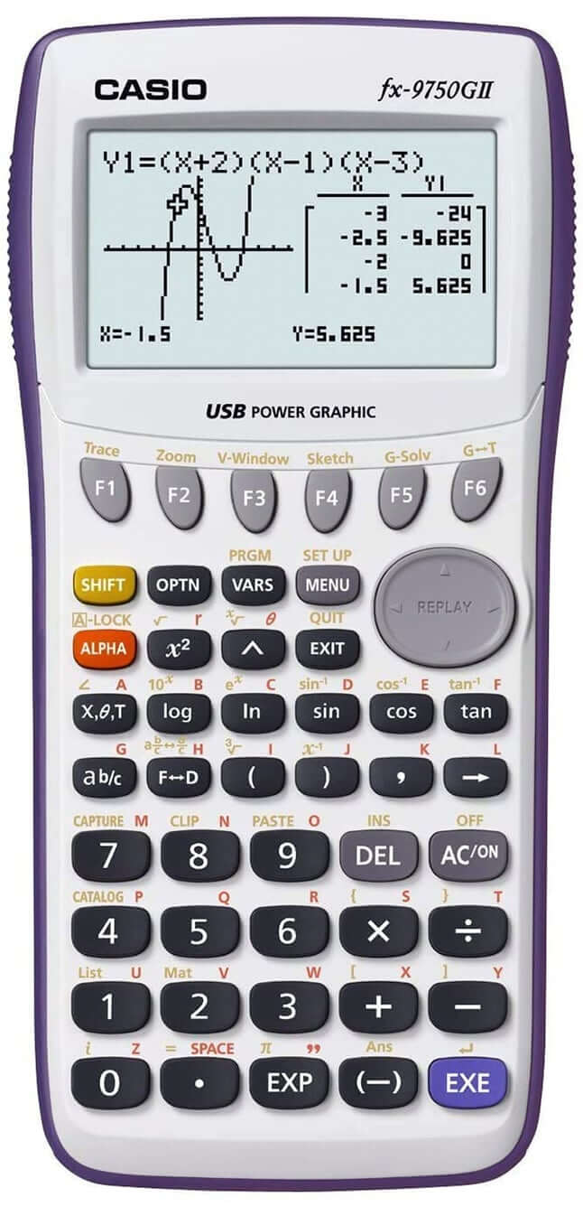 Casio FX-9750GII - White Graphing Calculator, Refurbished